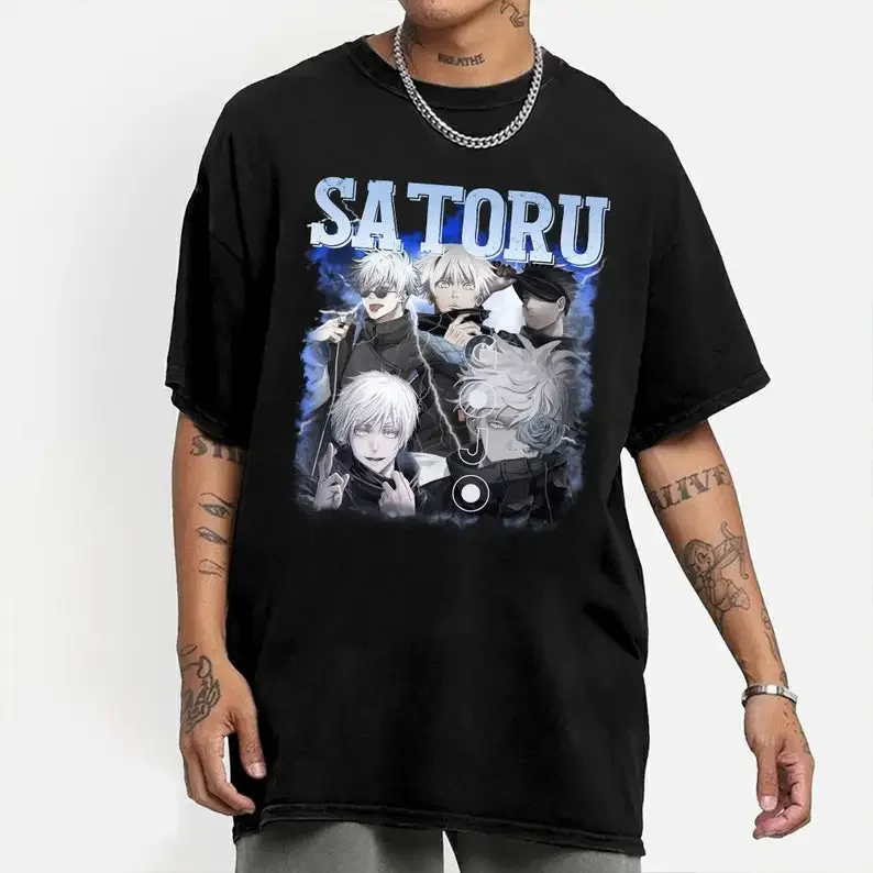 RETRO Satoru Gojo Tshirt Vintage, Satoru Gojo Shirt