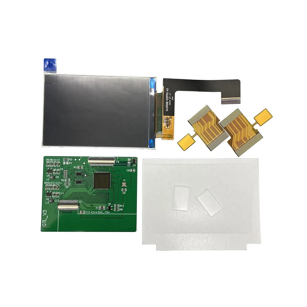 Kit layar LCD kecerahan tinggi IPS 3.0 inci baru dengan cangkang perumahan berkualitas tinggi untuk Gameboy Advance GBA, tidak perlu memotong cangkang