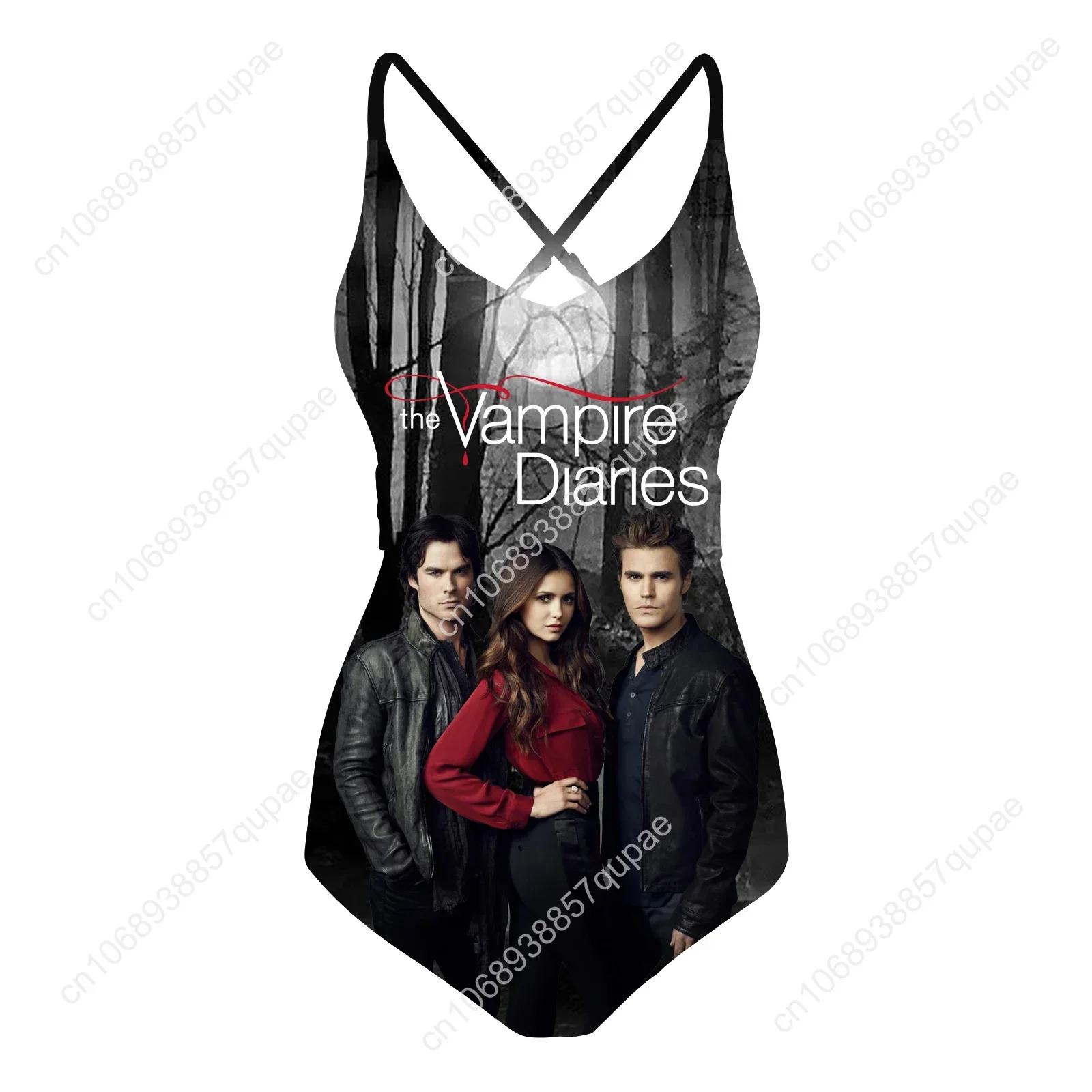 The Vampire Diaries Swimsuit Womens Sling Swimsuits Sexy Swimwear Pool Party Beach Bikini Summer Holiday Customize Bathing Suits