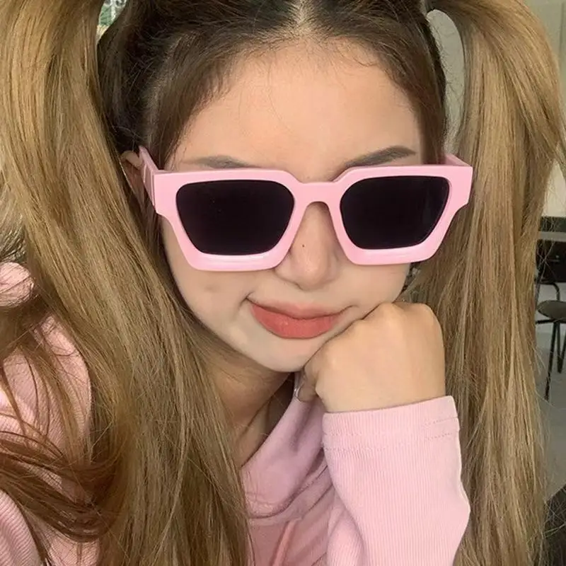 ريترو الأسود المليونير ظلال النظارات الشمسية الفاخرة 2025 للرجال مصمم العلامة التجارية الشهيرة مربع نظارات شمسية رجل إمرأة مكبرة