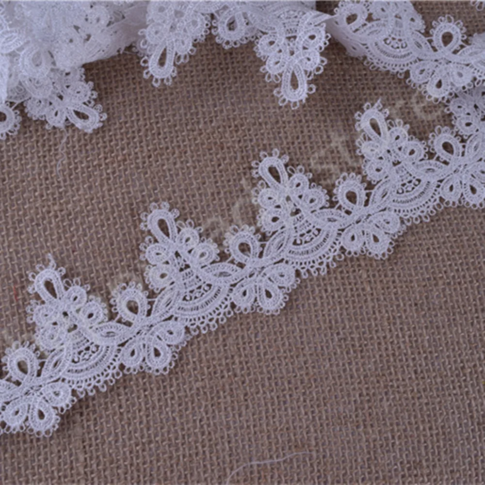 29yard  white  and black GOOD QUALITY  Flower Venise/Venice Lace Victorian Scalloped Lace Trim wide :5.5cm