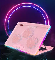 AJAZZ RGB Gaming Laptop Cooling Stand AJAZZ ANC160 Ultra Quiet Fan Adjustable Non-Slip Notebook Radiator - Image 4