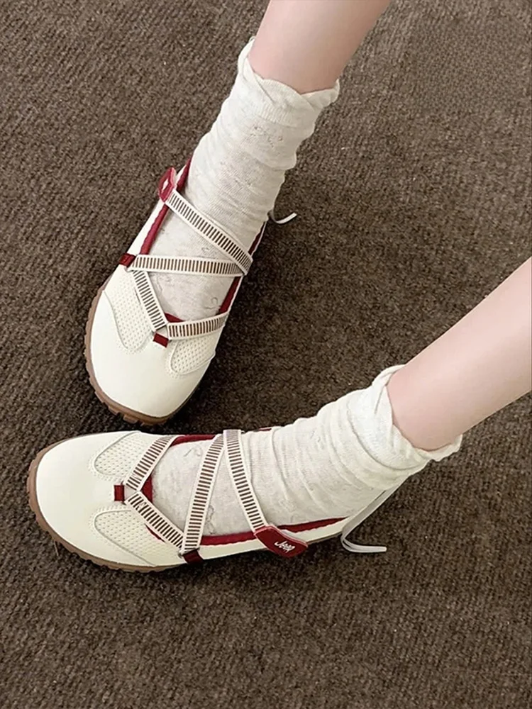 

Summer Thin Cotton Knot Sos Women's Mid-Calf Yarn Pile Breathable White ort Sos Versatile Comfortable Cotton ...