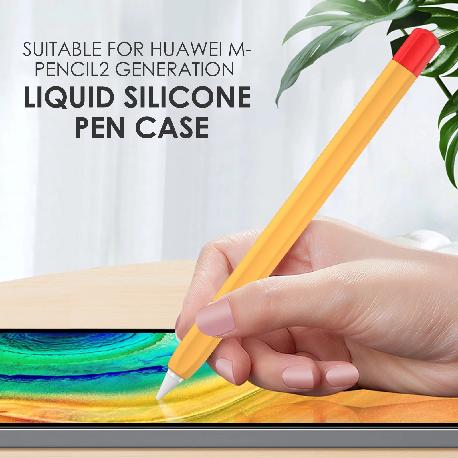 Không Trơn Trượt Silicone Bút Dành Cho Huawei M-Bút Chì 2 Thế Hệ Máy Tính Bảng Bút Stylus Bao Túi Chống Bụi Bảo Vệ tay Bút Da