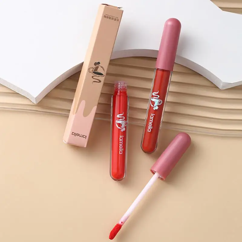 LAMEILA Sexy Velvet Lipstick Matte Waterproof And Long-lasting Lip Gloss Makeup Women Liquid Lipstick Lip Tint Glass Cosmetic