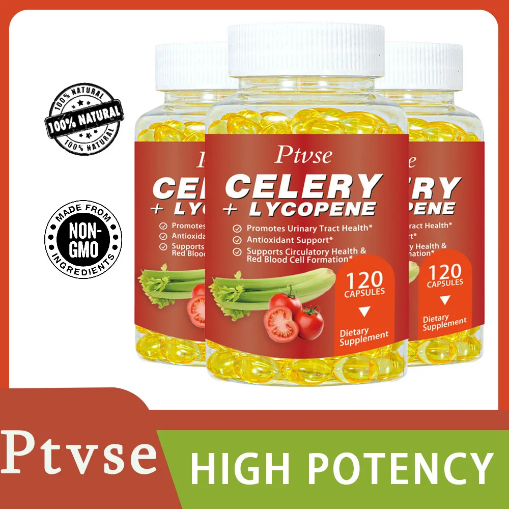 Celery Seed and Lycopene Capsule Adult Joint Dietary Supplement Reduce Uric Acid Promote Urination Relax Joints