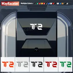 2 Pcs Matte Black Car Fuel Tank Cap Decal Trunk Rear Spare Tire Window Sticker For Chery Jetour Traveller T2 2023 2024 2025