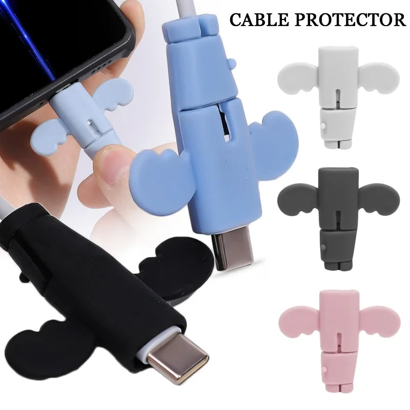 Silicone Cable Saver Anti-crack Wire Charger Cord Protector for Most Smartphone Data Wire Protective Sleeve Cable Organizer