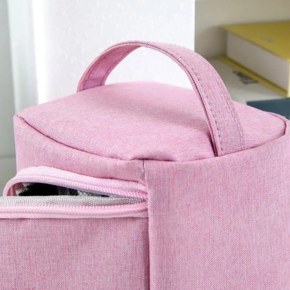 Simple Oxford Cloth Pencil Case Waterproof Large Capacity Stationery Storage Bag Multi-layer Stationery Organizer Students