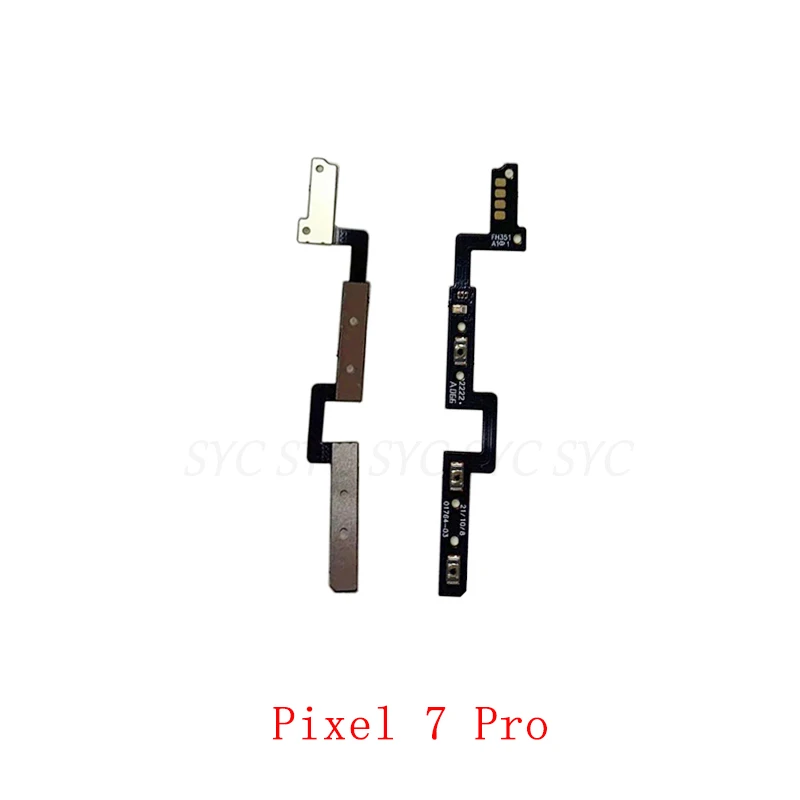 Power Volume Button Flex Cable For Google Pixel 6 Pro 6A Pixel 7 Pro 7A Side Button Flex Cable Replacement Parts