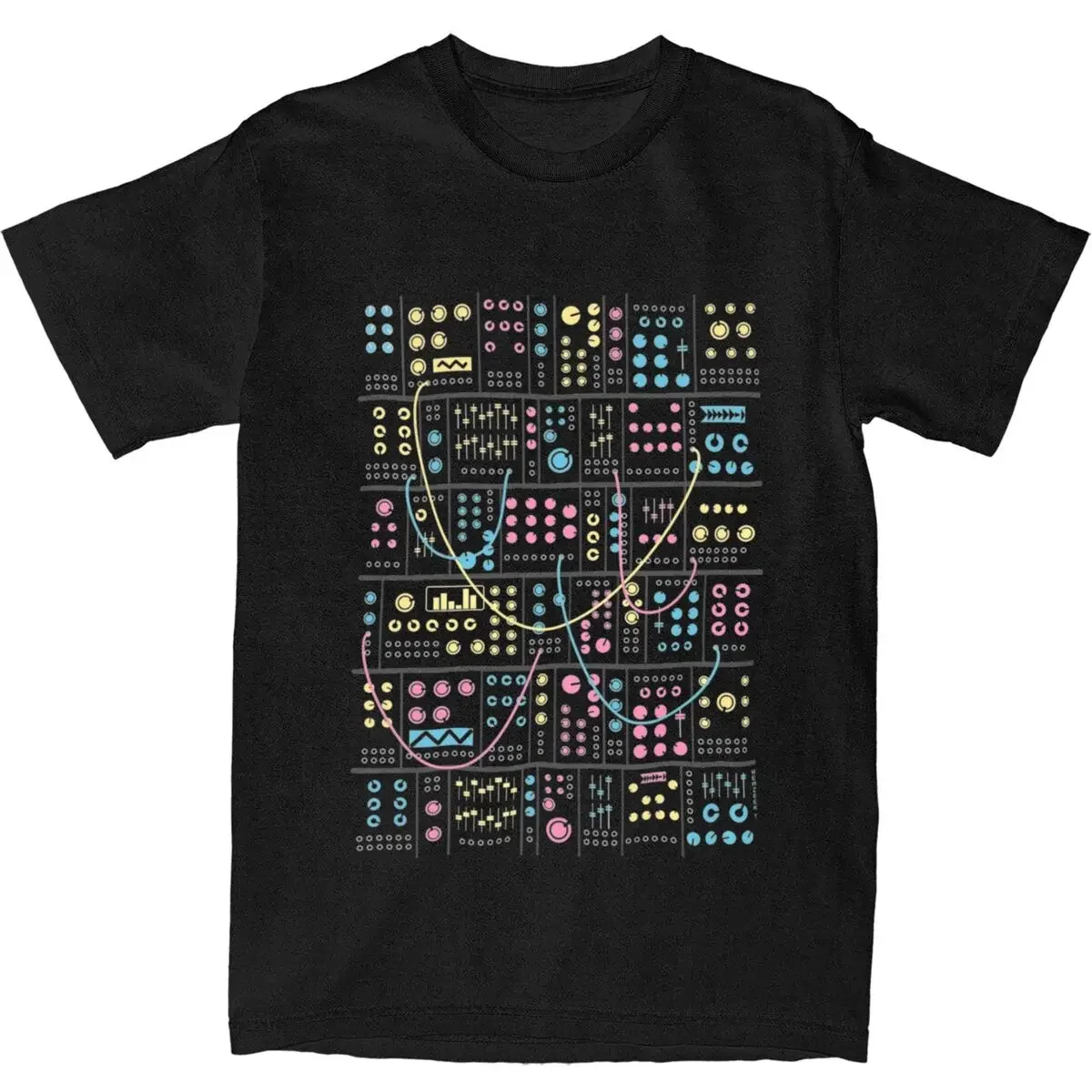 Hot Sale DJ Music Modular Synthesizer for Men T Shirt 808 909 606 303 Electronic Synth Player Tee vintage Shirt Summer Clothing