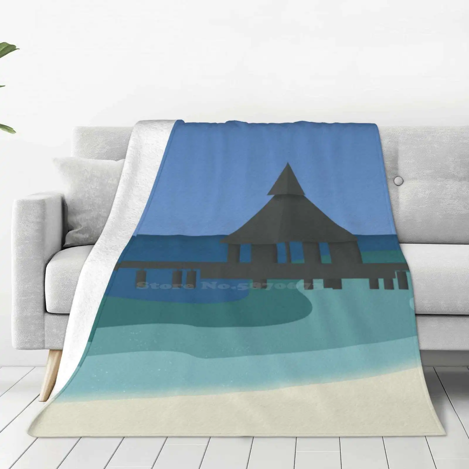 Simplicity Of Maldives All Sizes Soft Cover Blanket Home Decor Bedding Maldives Beach Maldivas Nature Sea Lover Shades Of Blue