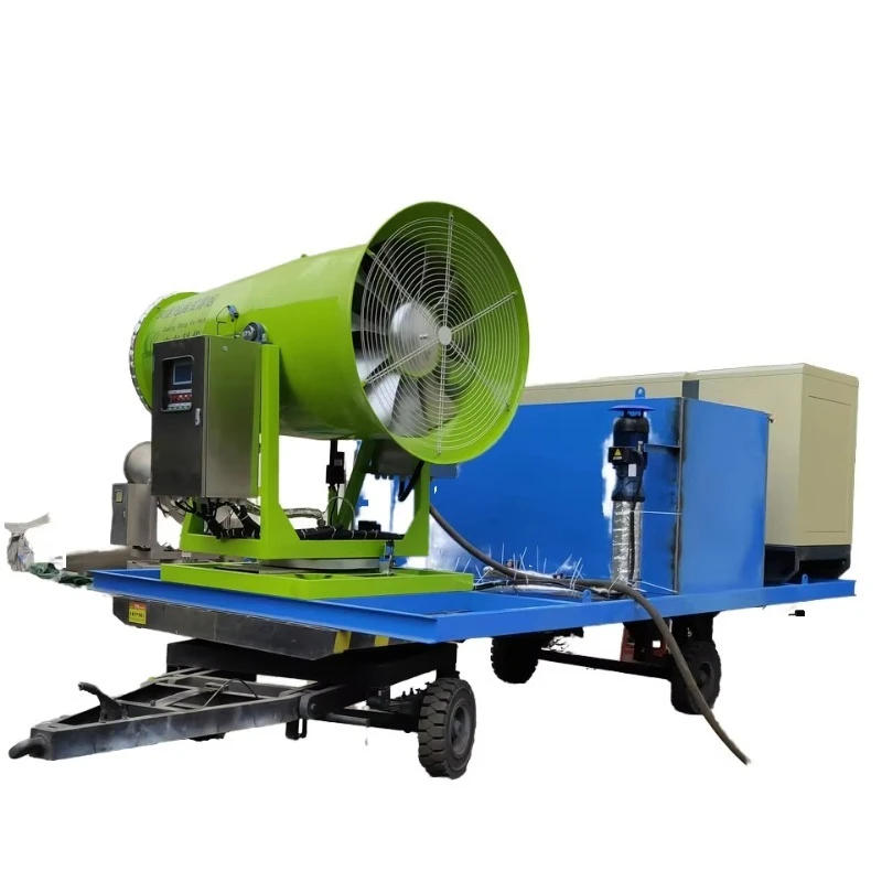 40m Fog Cannon Dust Removal Blower For Livestock Pasture Operation Orchard Spraying Road Demolition Cooling Machine