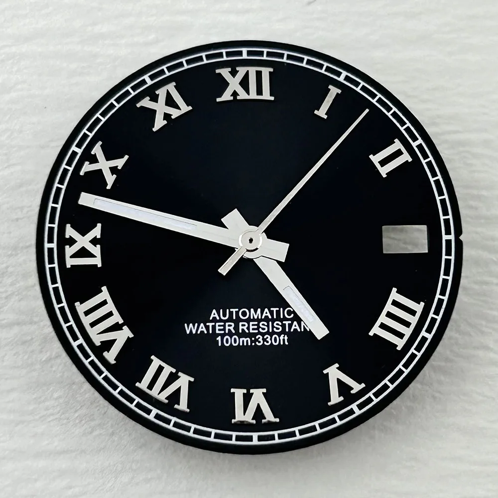 Watch dial 29mm custom logo dial Roman numeral dial, suitable for NH35 watch accessory repair tool