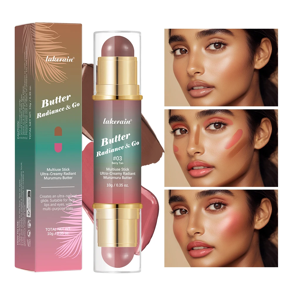 Physicians Butter Glow And Go Multiuse Stick Double Headed Bronzer Blush For Cheeks Eyes Lips Long Lasting Matte Glow Makeup