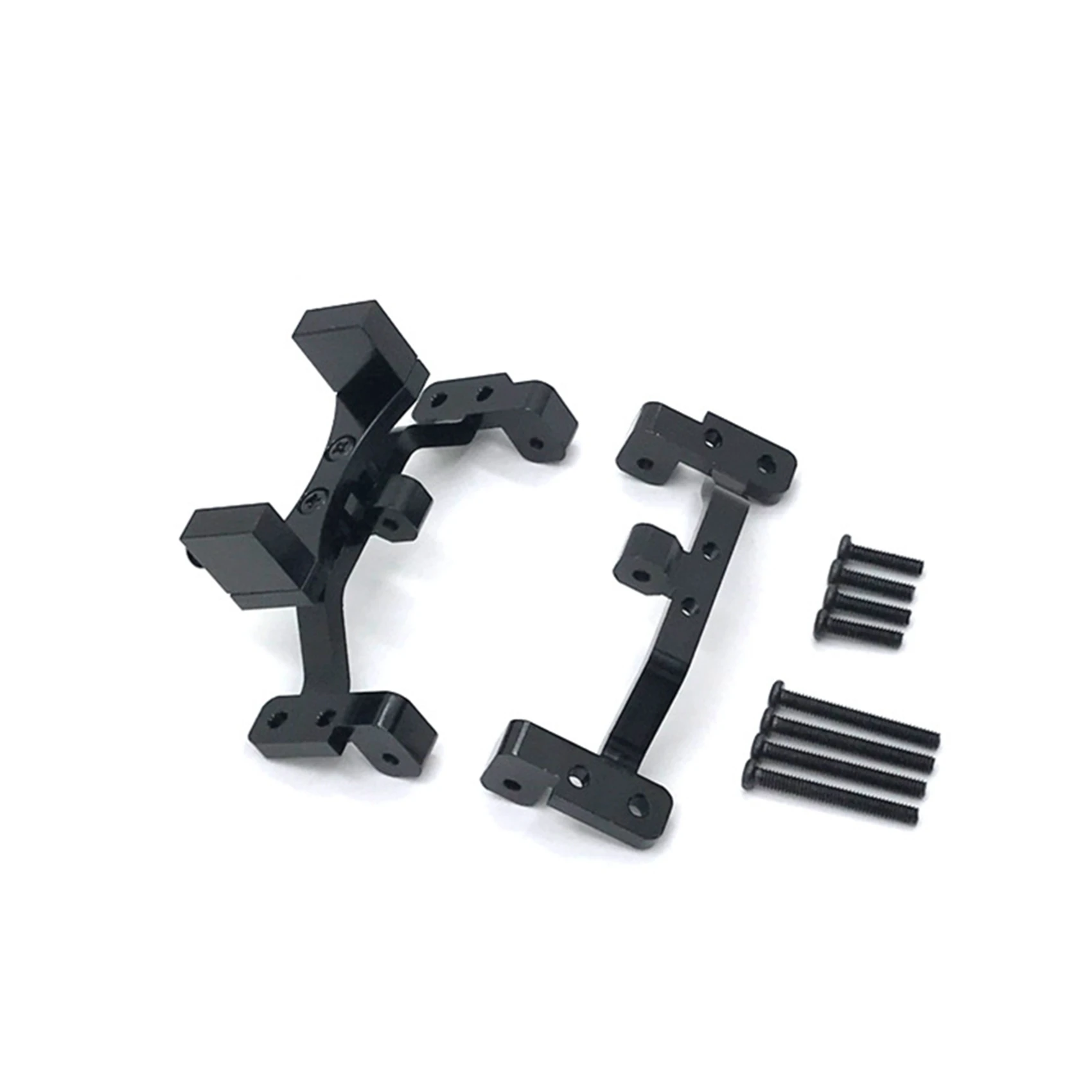 

A13Q-2X For MN D90 D91 D96 MN99S 1/12 RC Car Upgrade Parts Metal Pull Rod Base Seat & Axle Up Servo Bracket Mount,Black
