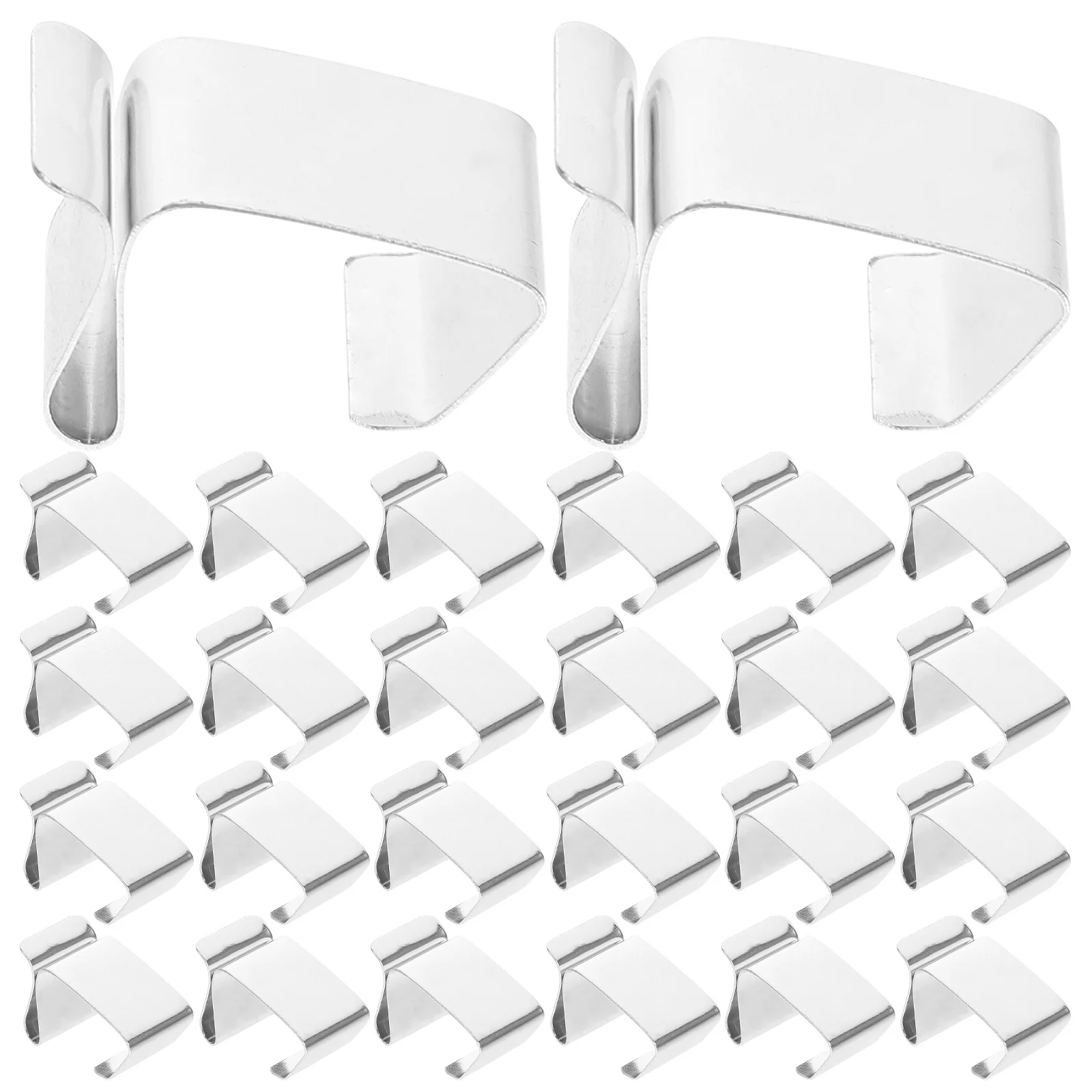 50Pcs Christmas Light Clip Metal Heavy Duty Outdoor Gutter Clip Christmas Light Hanger Rustproof Waterproof Gutter Clips