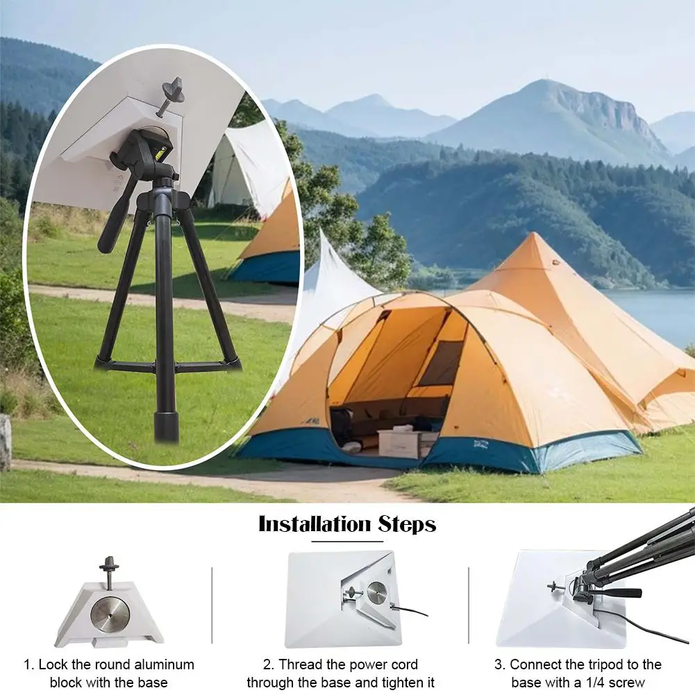 

Tripod Foldable for StarLink Mini Tilt Upright Round Pipe Stand Height Adjustable Ethernet Adapter Pole Mount For Pipe Mini C0d6