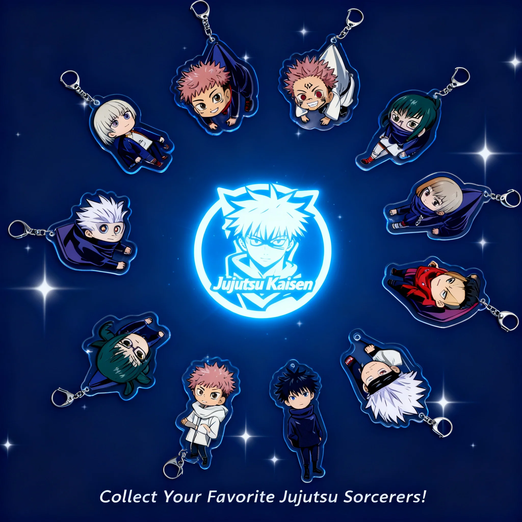 

Anime Keychain Jujutsu Kaisen Yuji Itadori Acrylic Keychain Pendant Anime Merchandise Cross Border Ready to Ship Layer