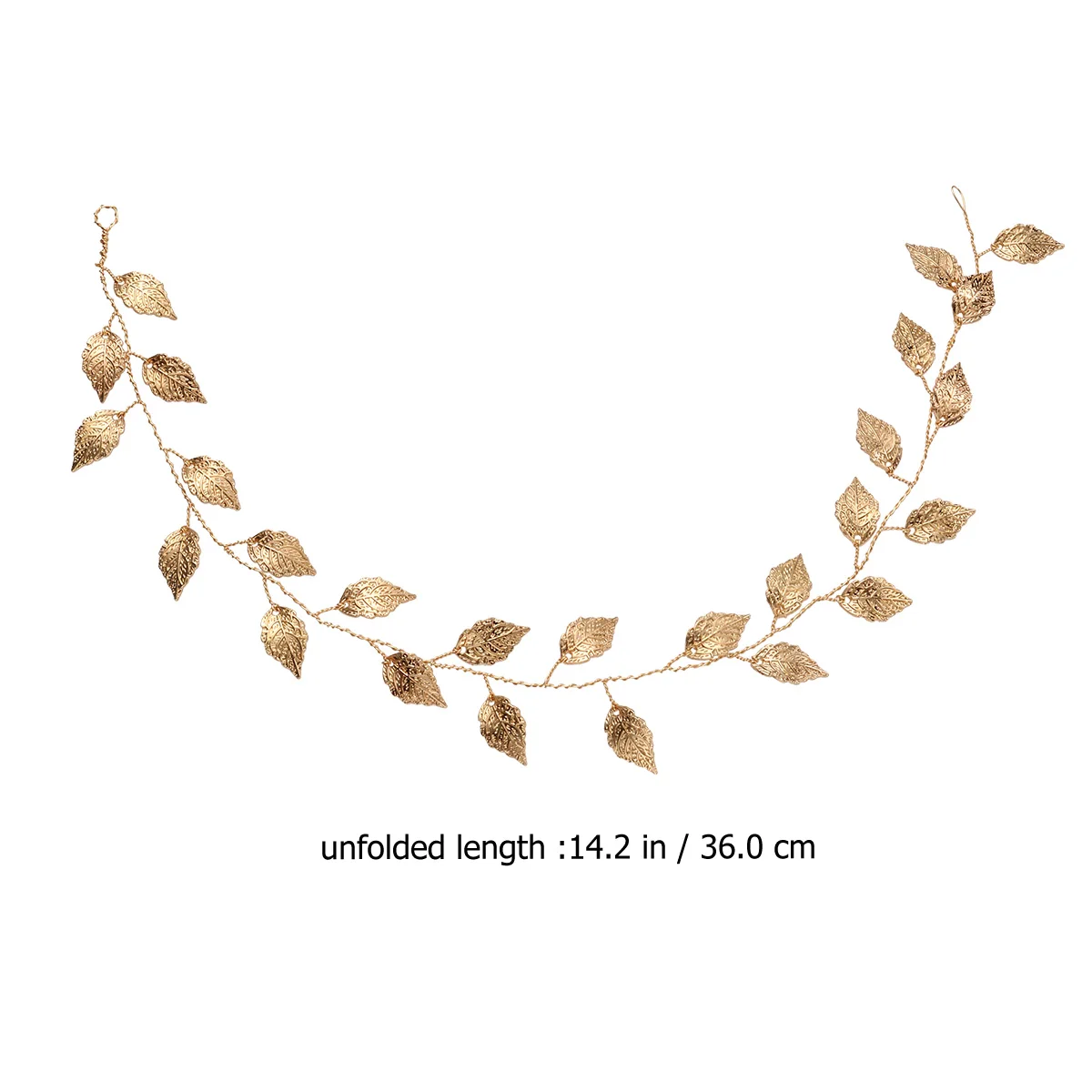 

1Pcs Leaf Hair Chain Golden Wedding Headband Bridal Hair Hoop Fashion Party Headdress for Women Wedding Headband