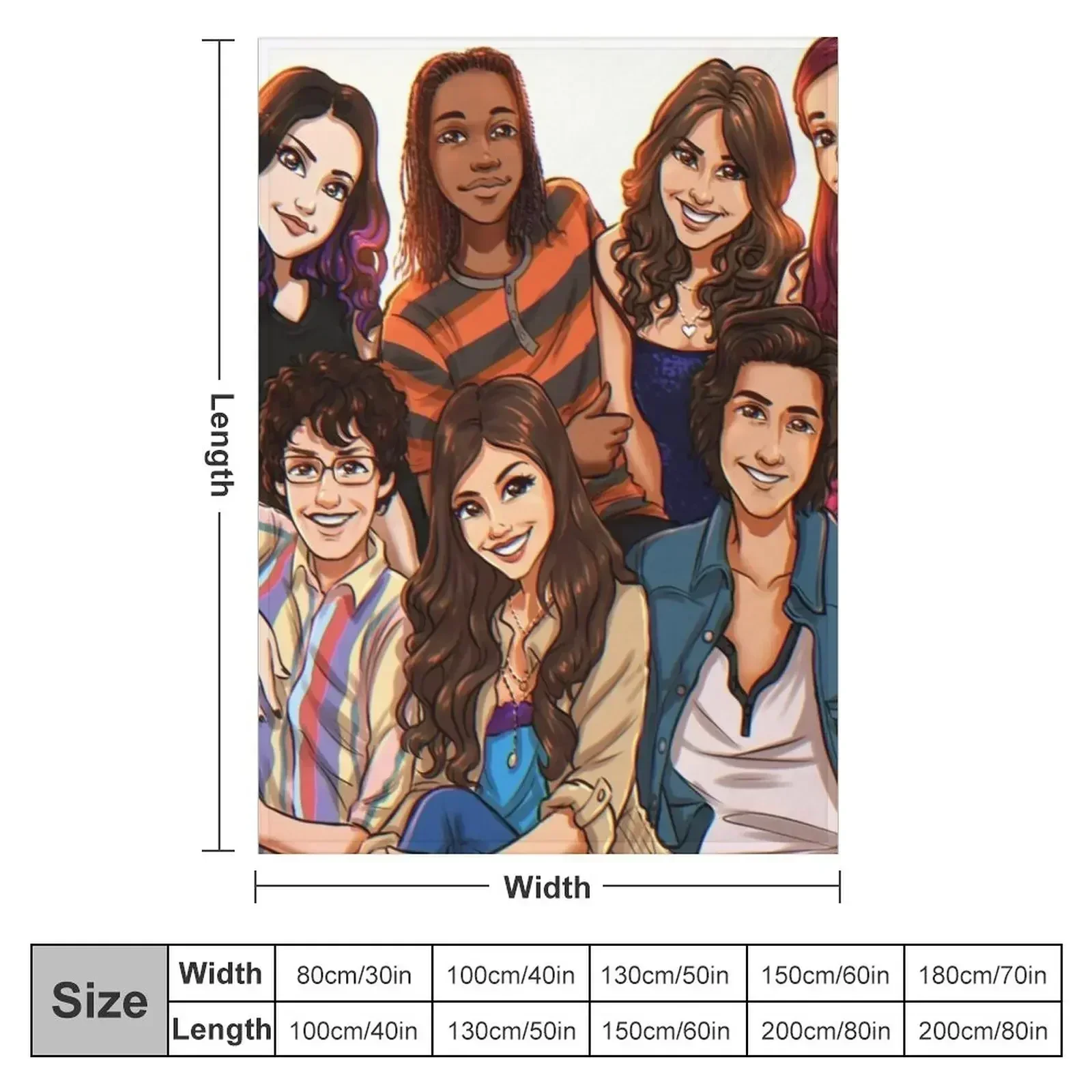 Victorious Cast Throw Blanket Decoratives Decorative Beds heavy to sleep Camping Decorative Sofa Winter beds Blankets