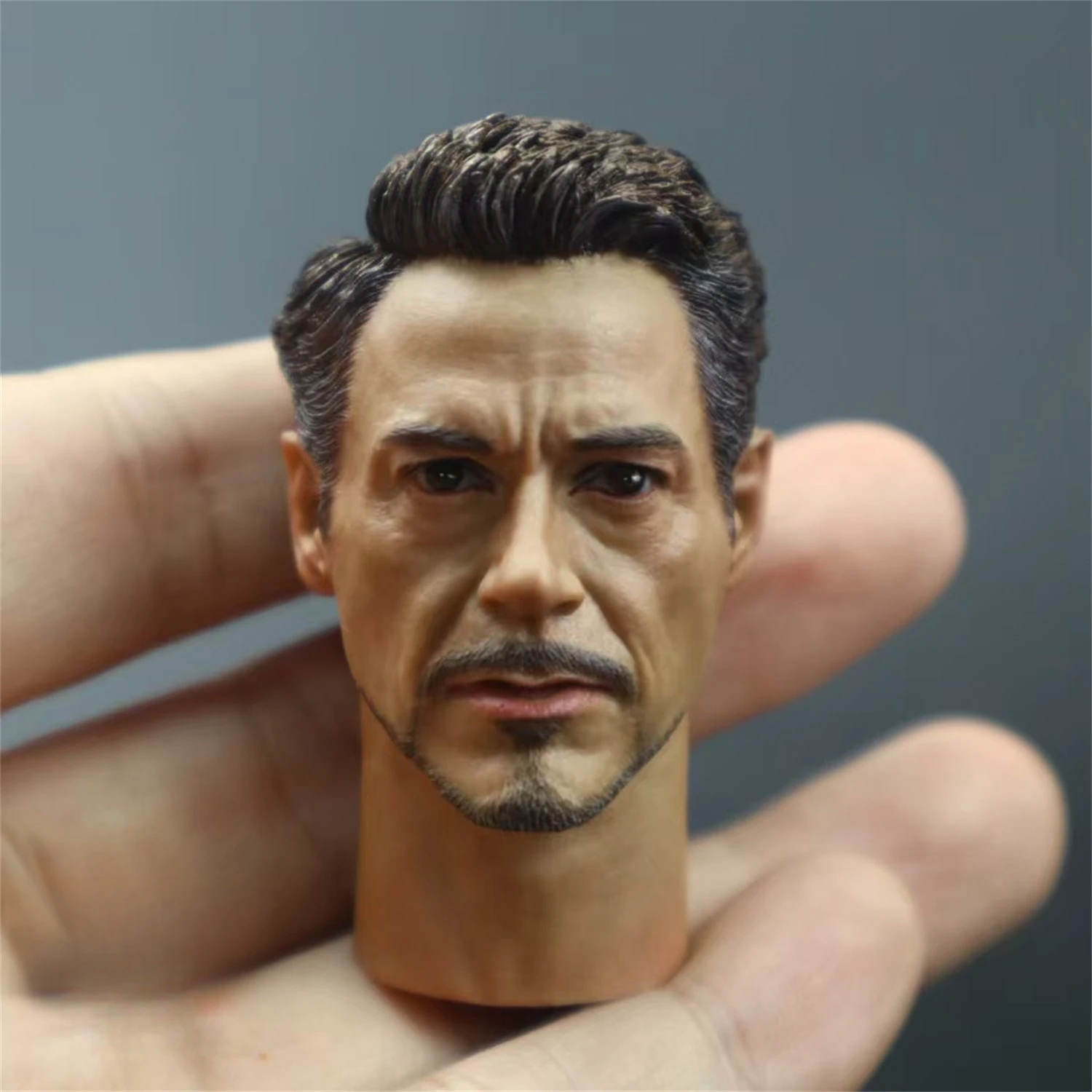 

1/6 Customized 800 Man Mr. Stark Head Carving Fit for 12'' HT Action Figure
