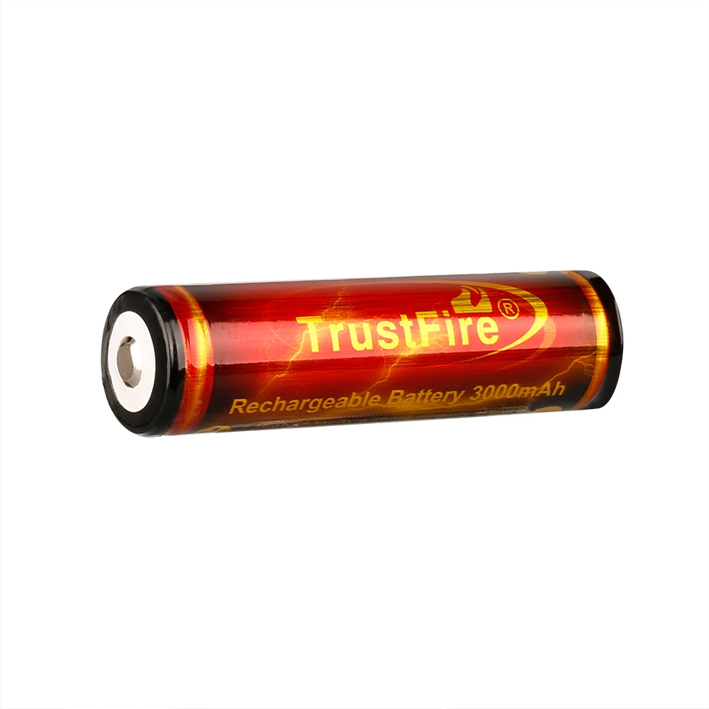 2Pcs Trustfire 18650 3000mAh Model Rechargeable Lithium Battery Durable High Capacity