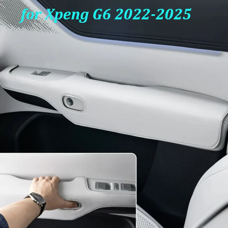

For Xpeng Xiaopeng G6 2022-2025 Car Door Inner Handle Protector Cover Anti-Scratch Pad Leather Cover Interior Accessories