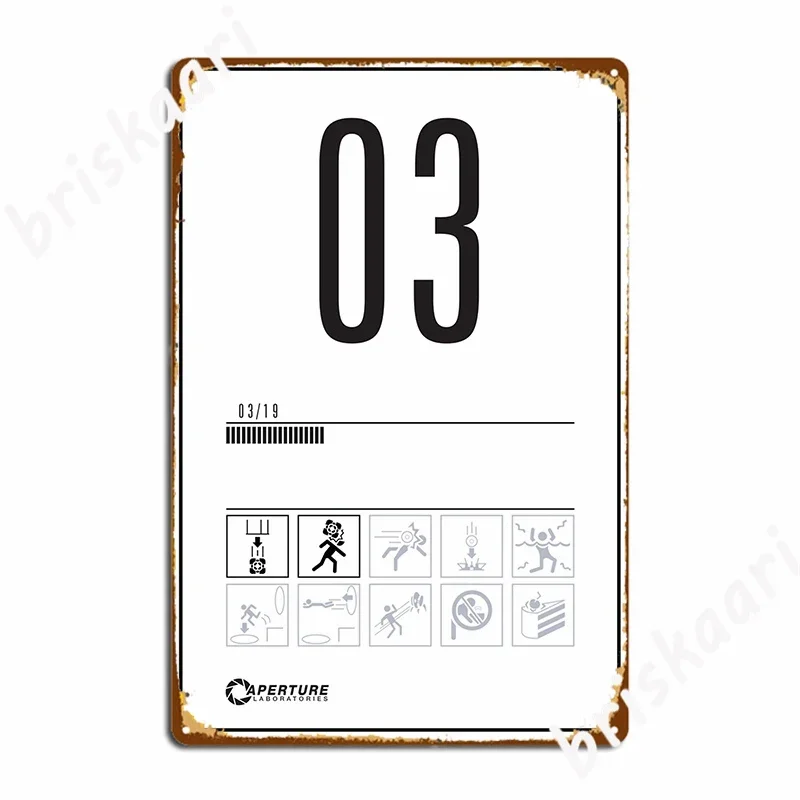 علامة غرفة البوابة علامة معدنية جدار اللوحة ريترو كهف نادي مخصص تين تسجيل ملصق #2