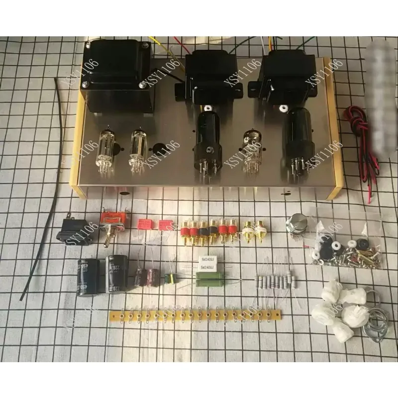 6P6P Vacuum Tube Amplifier Kit Dual 6Z4 Rectifier HiFi Stereo Amp for Audiophiles
