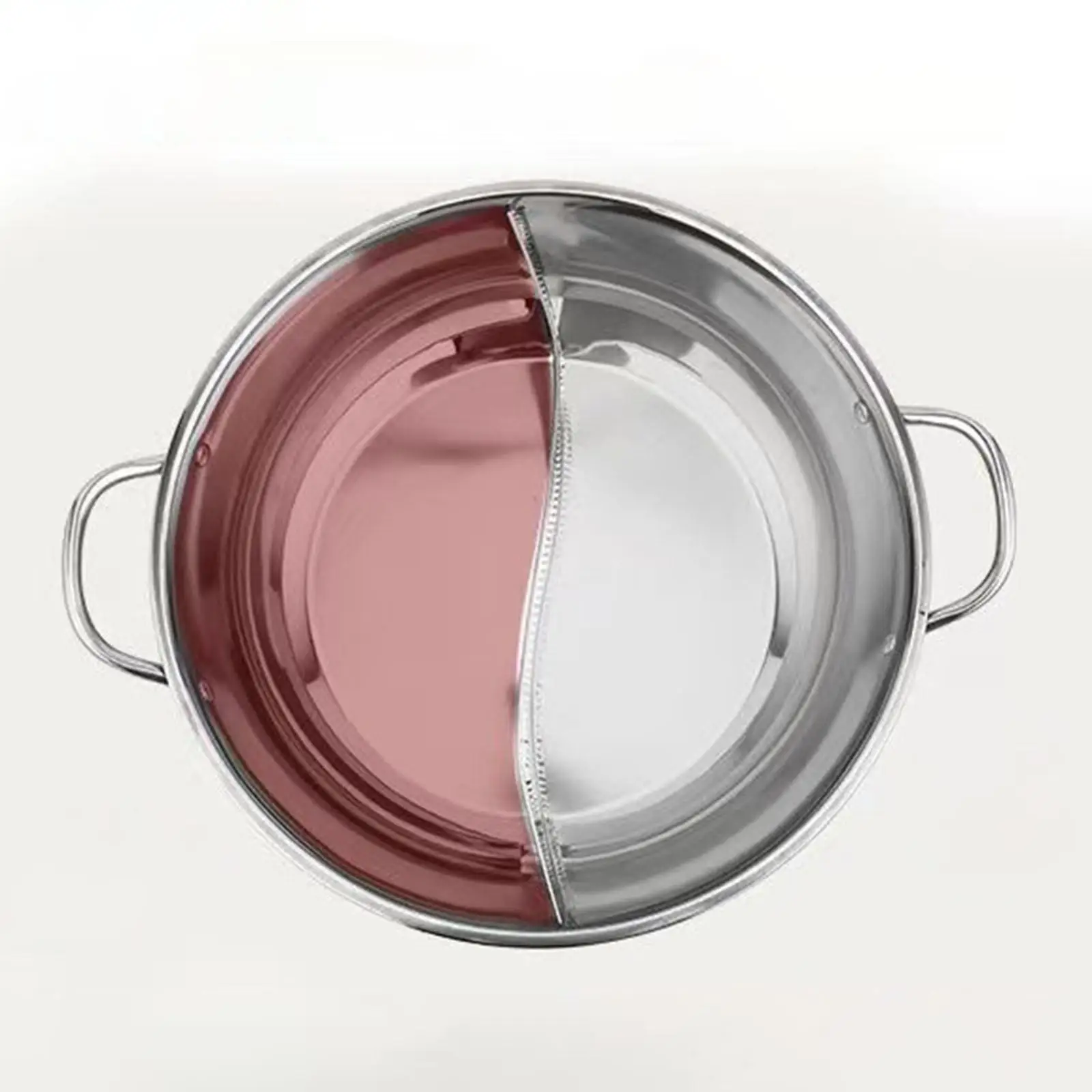 Mandarin Duck Pot for Induction Cooktop Divided Hot Pot Double Flavor Hotpot for