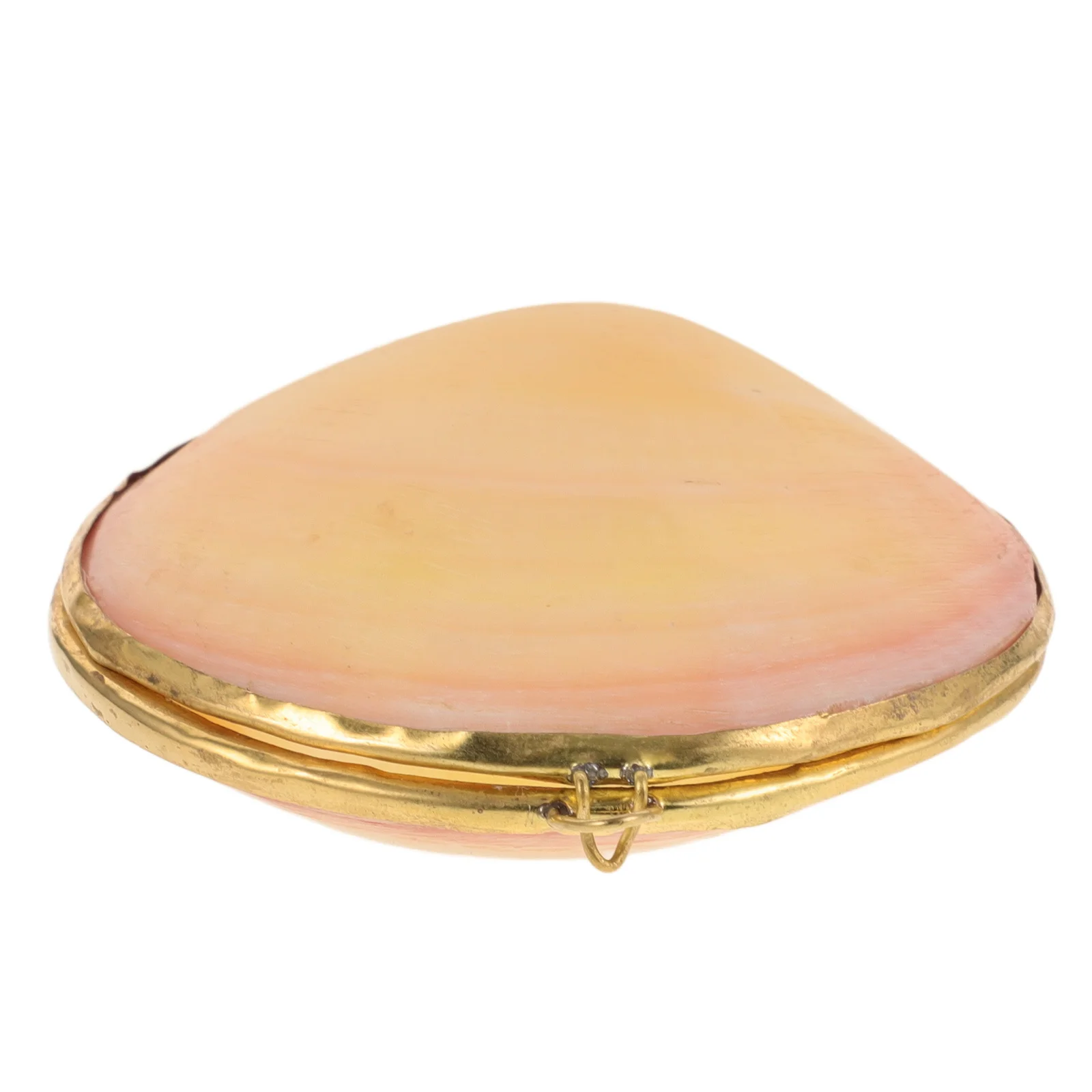 صندوق مجوهرات من الصدف حقيبة للتخزين لقلادة وسوار وأقراط منظم سطح المكتب حاوية حلية حامل مجوهرات