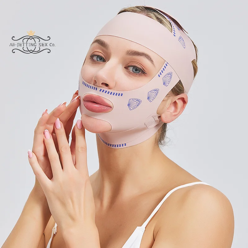 Vendaje adelgazante para barbilla y mejilla para mujer, cinturón de realce, línea en V, moldeador de cara, correa antiarrugas, herramientas de belleza para el cuidado de la piel