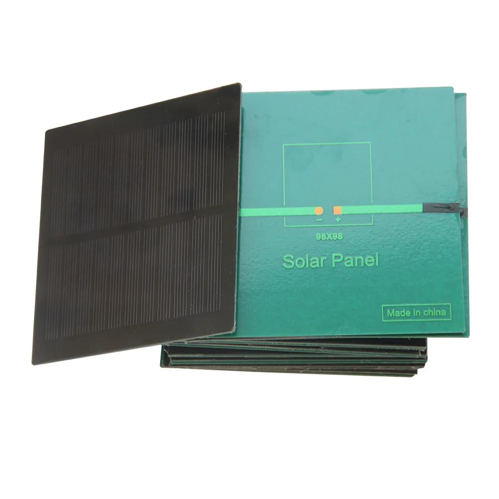 1,3 W 5,5 V kleine Solarpanels, monokristalline Solarzelle, quadratisches Solar-PV-Modul für DIY-Solarbeleuchtungssystem, Spielzeug, 98 x 98 mm – Detail 4