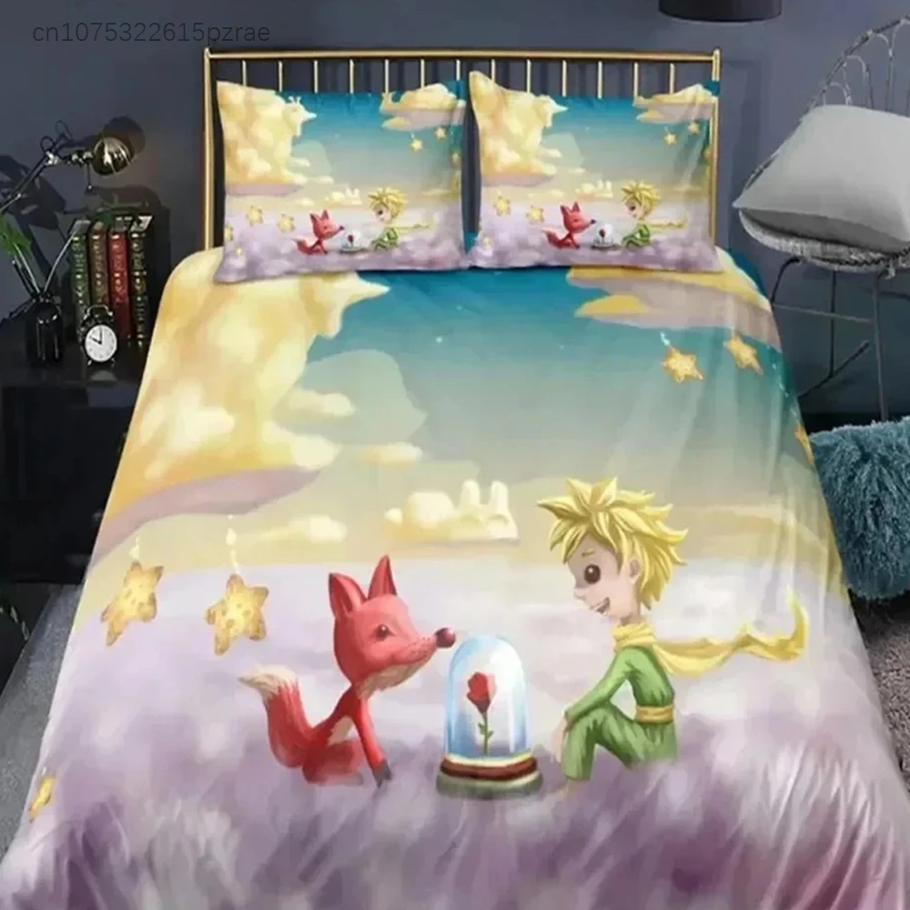 3D Print Anime Little Prince Le Petit Prince Bedding Set Boys Girls Twin Queen Size Duvet Cover Bed Kids Adult