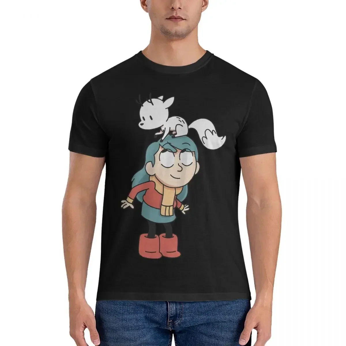 H-Hilda Short Sleeve Tees 6XL Clothes Crazy Cartoon T-Shirts Men Round Neck Cotton T Shirts  harajuku  men clothing