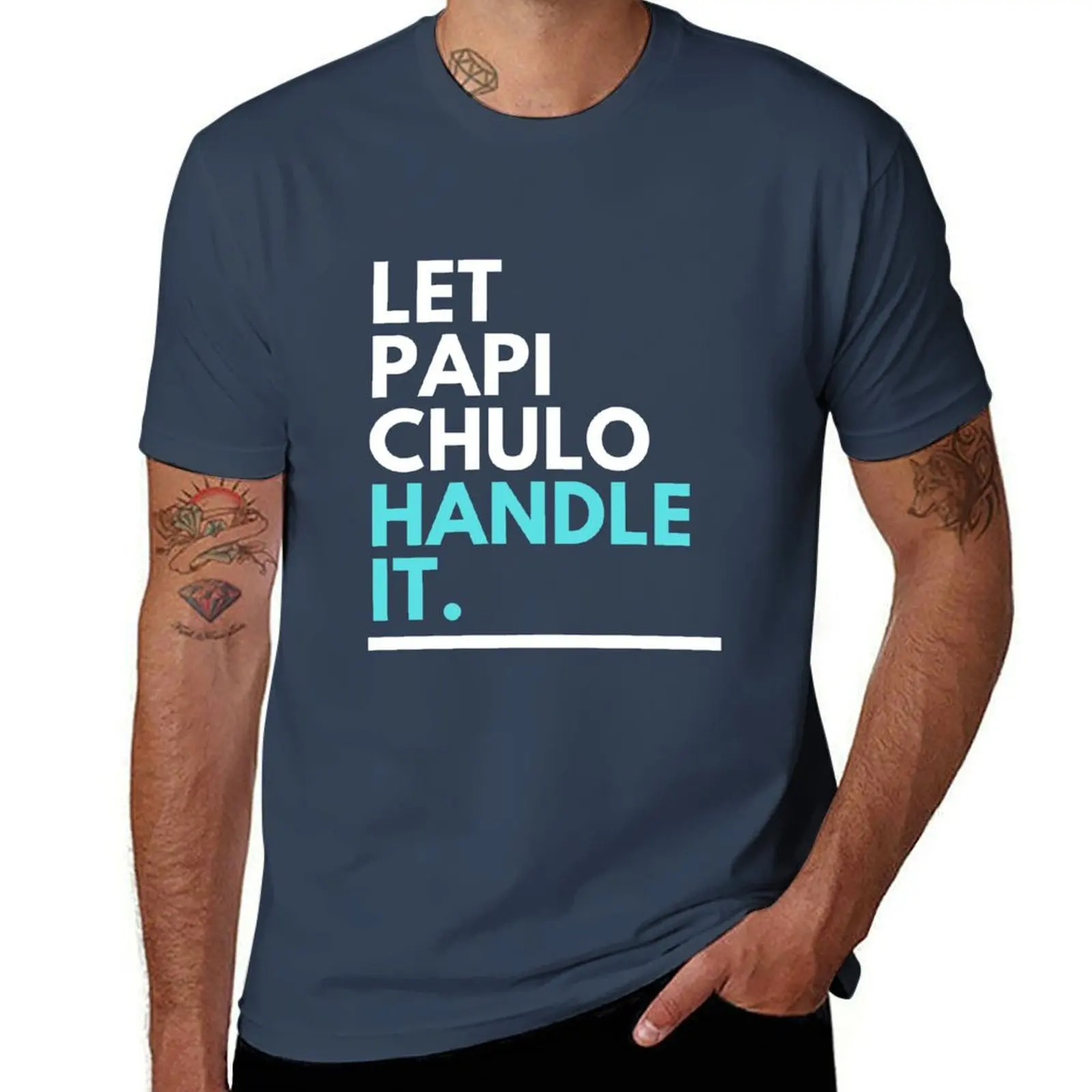 

Chulo It Handle Let Papi T-Shirt Plus Size Quick Dry Sports Tee