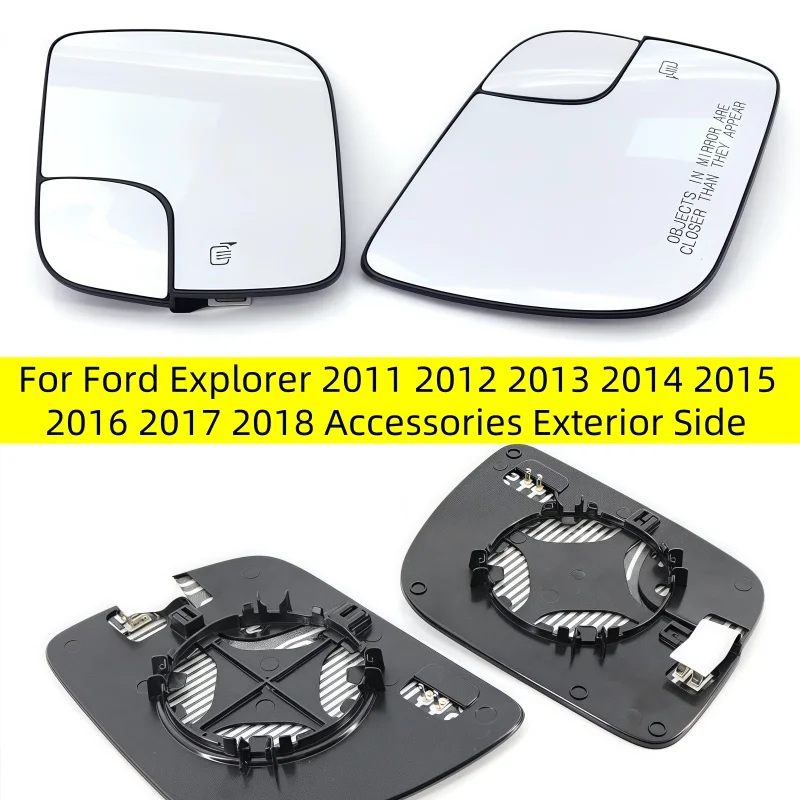 

Auto parts For Ford Explorer 2011 2012- 2016 2017 2018 Accessories Exterior Side Mirrors Reflective Lens Mirror Glass Lenses