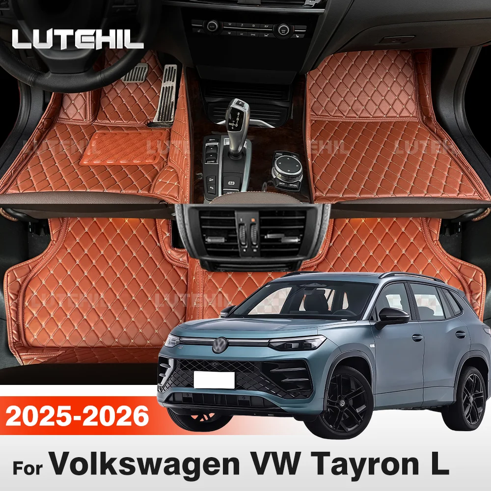 Image of Für Volkswagen VW Tayron L (5-Sitzer) 2025 2026 Auto-Fußmatten Allwetter-Teppichabdeckung Bodenbeläge Schutz Zubehör