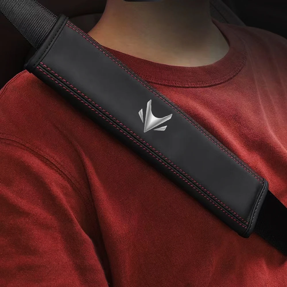 

1Pc Car Safety Belt Cover Leather Seat belt shoulder protector shoulder pad Seat Belt Accessories for ARCFOX T1 PRO PLUS T1 MAX