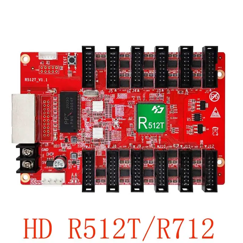 R512T/R712 HD Receiving Card  Asynchronous Control System Card LED Display Indoor Outdoor Screen Module Advertising system