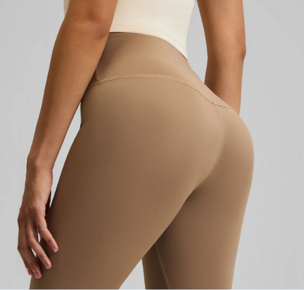 Yoga Leggings Naked Feeling Workout 7/8 Jegging 25 Inches High Waist Tight Pants Butt Lifting