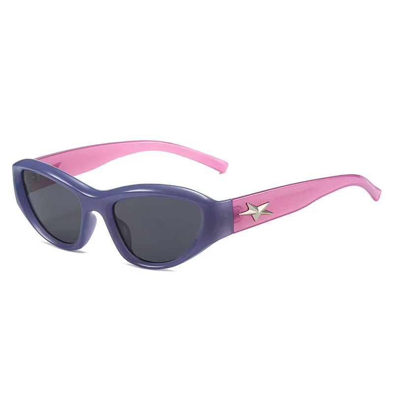 

Luxury Punk Sports Cat Eye Sunglasses Women Brand Designer Y2K Goggle Vintage Men Sun Glasses Shades UV400