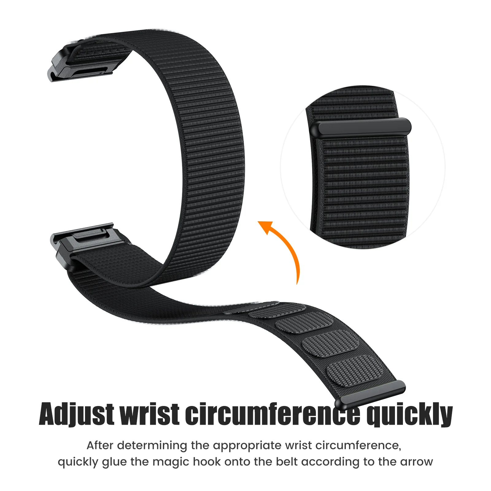 Durable Nylon Quick Fit Watch Bands: Compatible with Garmin Fenix 7, 6, 5 Series, Forerunner, Epix, Tactix, and Descent Models