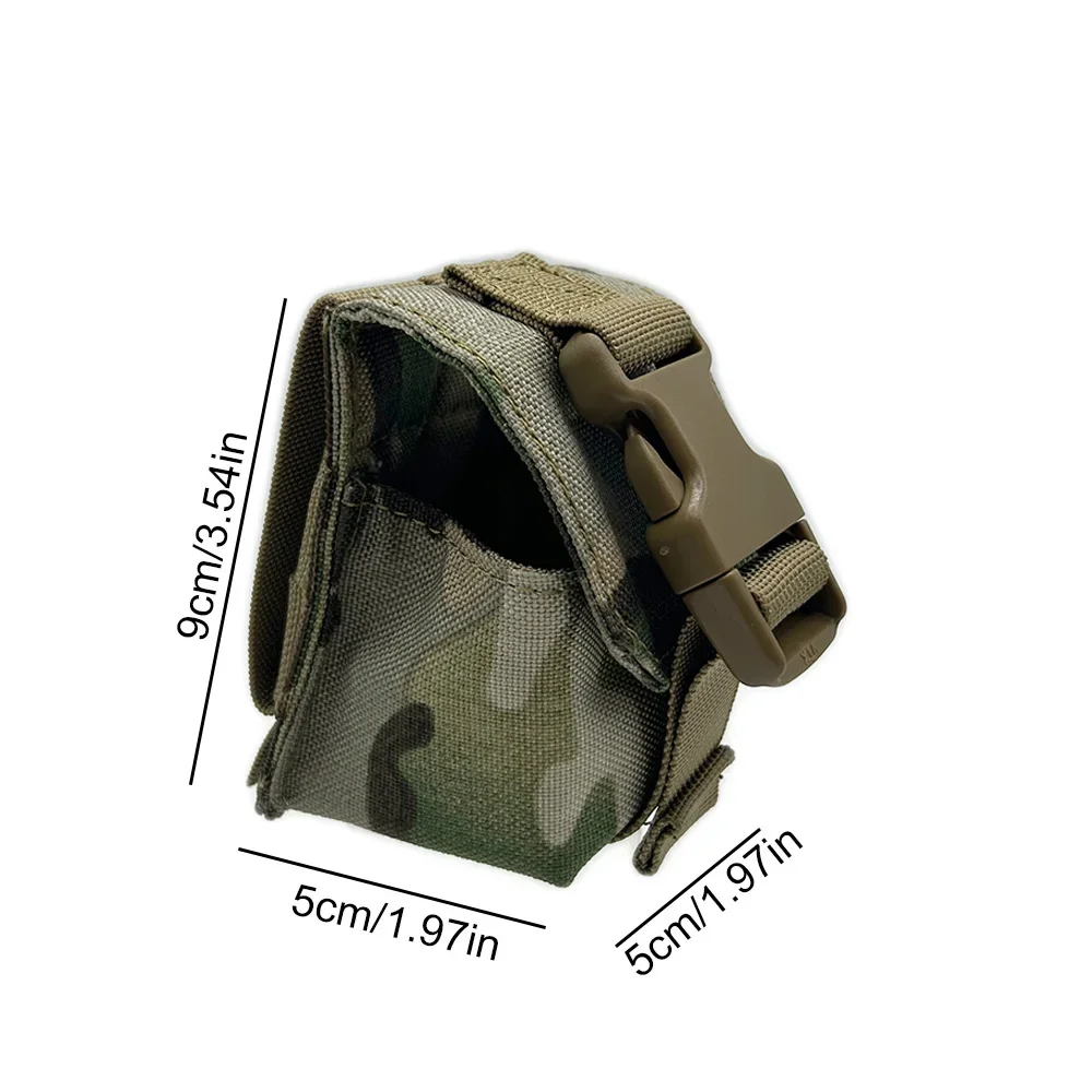 Custodia tattica per granata Molle EDC Borsa portaoggetti per attrezzi Cintura Marsupio per caccia all'aperto Airsoft Paintball CS Accessori