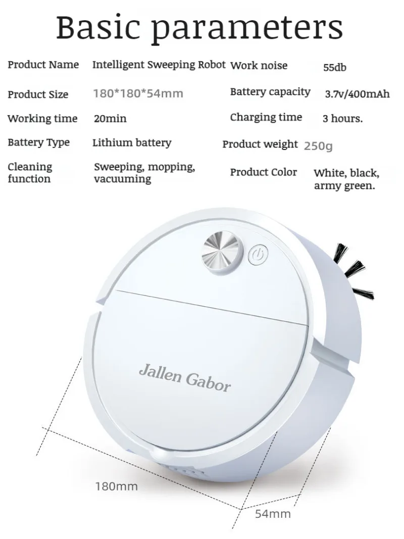 Home Intelligent Sweeping Robot Smart Mini Cleaning Machine Big Suction Power Suction Sweeping Mopping Dodging Robot