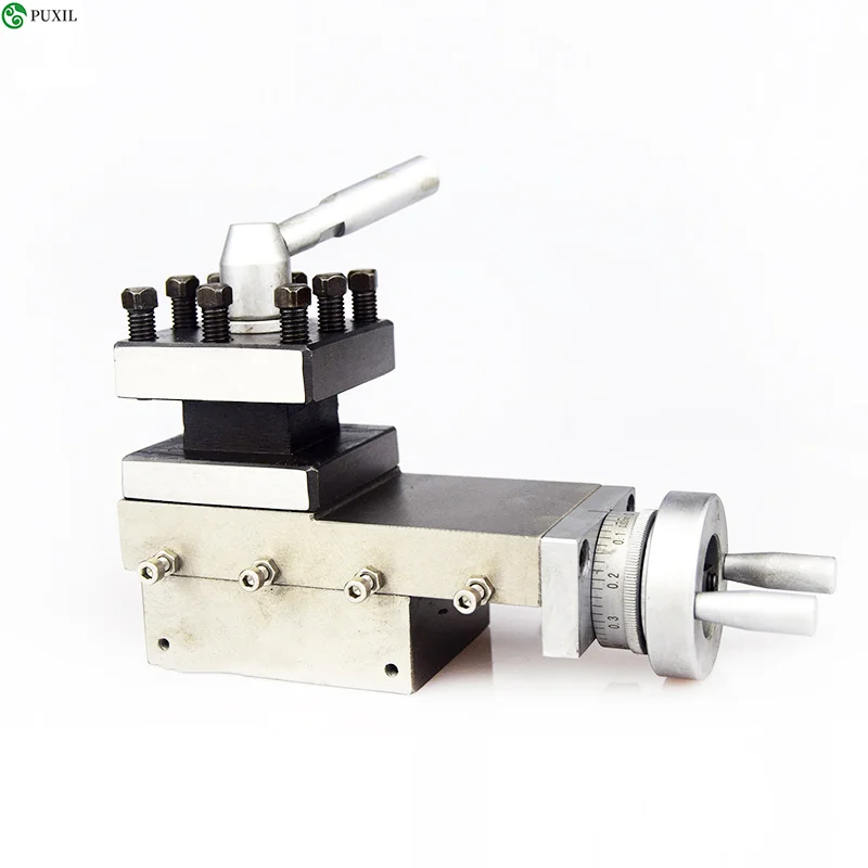 AT300 Tool Holder Mini Lathe Accessories Metal Lathe Bracket Quick Change Tool Lathe Stroke Tool Holder 80mm Stroke