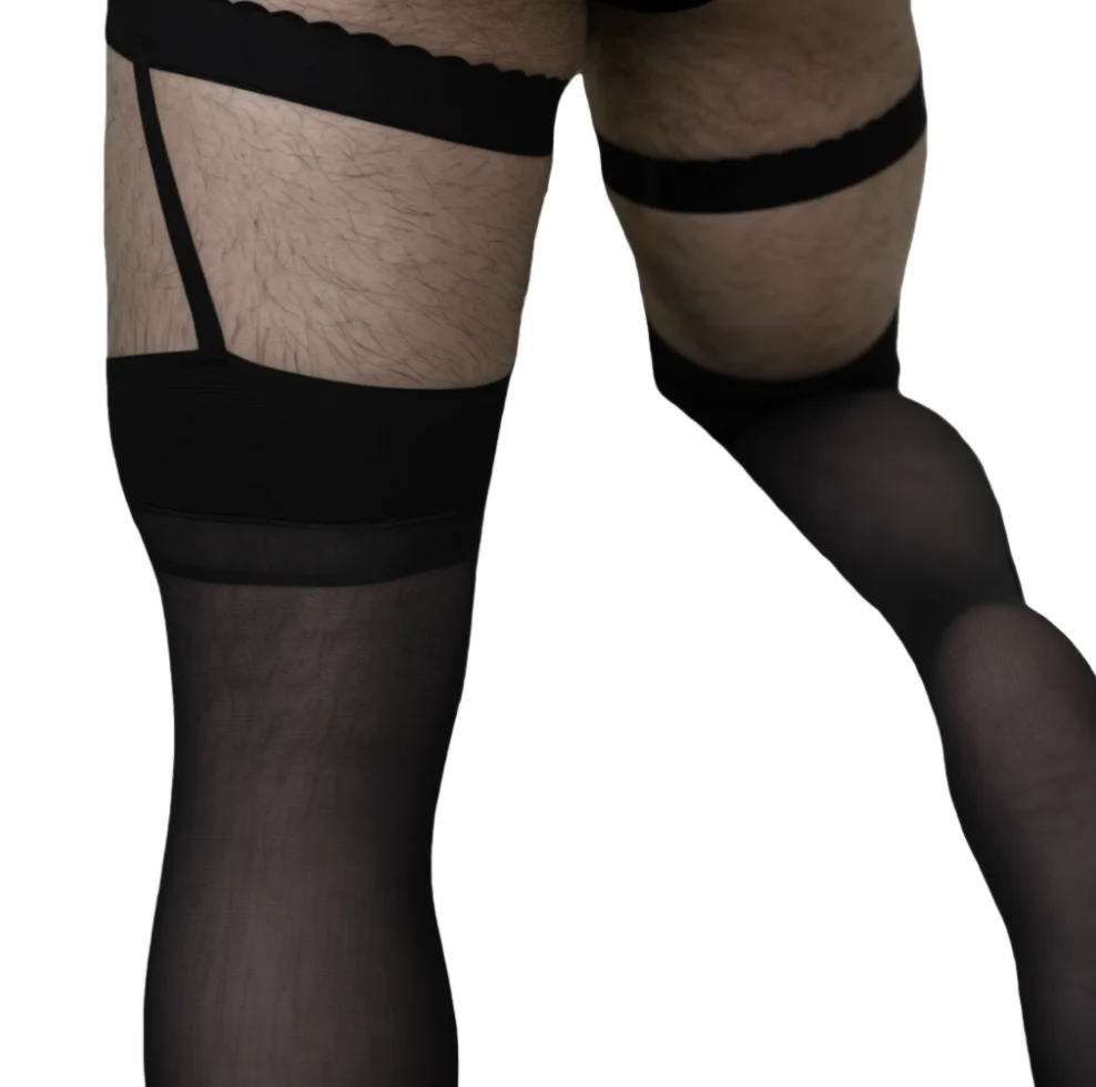 Erkek Tüp Çorap Şeffaf Çorap Erkek Iç Çamaşırı Fetiş gece elbisesi sissy Giysileri eşcinsel adam çorapları seksi hombre medias