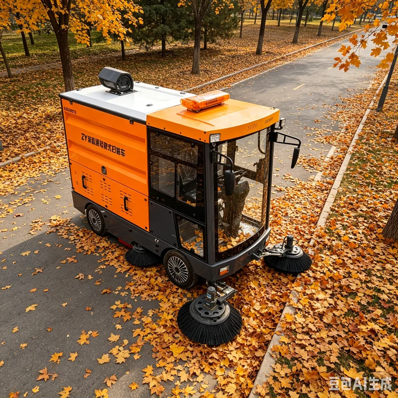 YG Customized Powerful 48V Electric Outdoor Cycling Sweeper With A Cleaning Width Of 1400mm