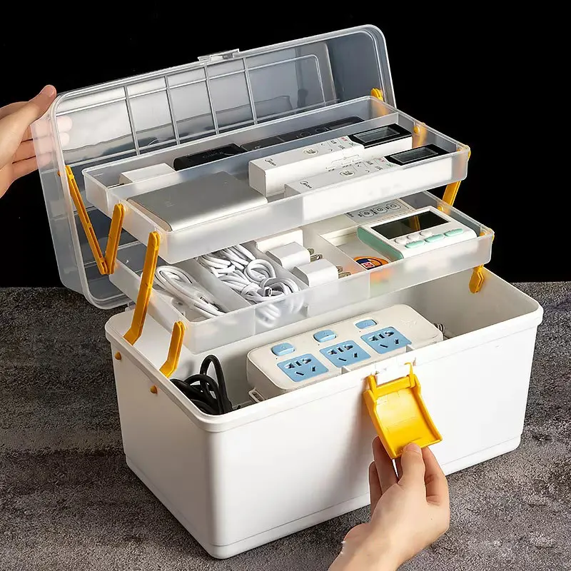 Plastic Tool Box  Hardware Tool Storage Box Wall Hanging Screw Parts Classification Component Box  Repair Tool Box